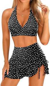 Nuevo Traje de Baño de Dos Piezas con Aros para Mujer, Traje de Baño para el Periodo, Falda de Playa Sexy para Mujer, Bikini Push-up para Chicas de 18 Años - Product Image 2