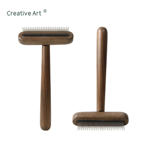 <span class=keywords><strong>Brosse</strong></span> pour chat de haute qualité avec poils de sanglier et manche en bois <span class=keywords><strong>brosse</strong></span> à cheveux de qualité professionnelle pour le toilettage quotidien d'animaux domestiques vente en gros OEM ODM - Product Image 5