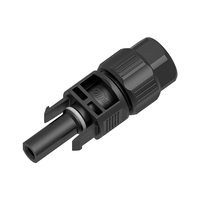 1500V IP68 connecteur de panneaux solaires étanche PPO adaptateur mâle et femelle pour câble PV 1P connexion d'alimentation de Contact en cuivre