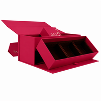 Boîte à double couche personnalisée avec couvercle rabattable, revêtement UV, logo estampé à chaud et tiroir intégré pour bijoux, cosmétiques, parfums, cadeaux