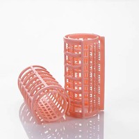 Daiou A050 Lot de bigoudis en plastique auto-agrippants effet soie pour coiffage à froid DIY, avec tige à motifs et peigne à queue de rat