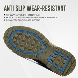 Chaussures <span class=keywords><strong>de</strong></span> sécurité unisexe vert olive à embout d'acier, légères, respirantes, avec doublure en maille et semelle extérieure en caoutchouc résistante à la corrosion et aux produits chimiques - Product Image 5
