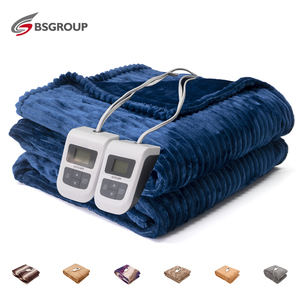Manta calefactora eléctrica Jacquard Sherpa Fleece y Sherpa Fleece, manta lavable a máquina para <span class=keywords><strong>cama</strong></span>, calentador eléctrico - Product Image 2