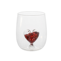 Verre à boisson créatif en forme de cœur et de sapin de Noël pour la maison, les fêtes et les festivals