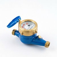 OEM Heavy Duty Brass Multi Jet Mechanical Dry Water Meter With Adjust Movement Outside