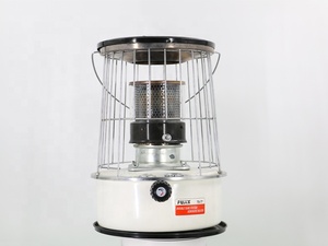 Poêle à pétrole intérieur/extérieur avec cheminée en verre, mèches incluses, thermostat réglable et fonction d'éclairage - Product Image 3