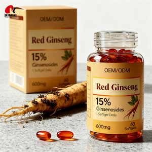 Высокоэффективные капсулы с 600 мг гинзенозидов для повышения энергии, сертифицированные GMP и HALAL, из красного женьшеня - Product Image 5