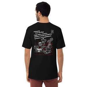 GUSTATORY Originals Postcards From Sunday T-shirt brodé en coton épais - Product Image 3