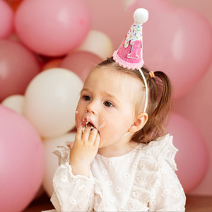 หมวกวันเกิดเด็กผู้หญิง1/2/3/4/5/6ปีกิ๊บติดผมสำหรับเด็กผู้หญิงสุขสันต์วันเกิดที่คาดผมอุปกรณ์แต่งผมสำหรับเด็ก - Product Image 3