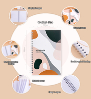 Vente en gros échantillon gratuit Reliure à couverture rigide A5 avec sublimation bon marché carnet à spirale personnalisé