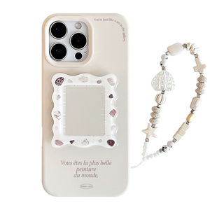 Style français pour Iphone16 étui <span class=keywords><strong>de</strong></span> téléphone portable 15promax <span class=keywords><strong>coque</strong></span> miroir support 13 avancé 14 lanière 12 pas cher en gros Durable - Product Image 6