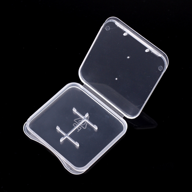 Plastic Transparent Sd Sdhc Tf Ms Memory Card Storage Case Box Protector Card Holder for Micro Sd