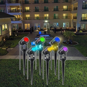 Fuente de alimentación de CA 24V RGBW LED Direccional Spike Spot Light IP65 Clasificación Lámpara de césped para jardín Luces inteligentes para exteriores Iluminación - Product Image 4