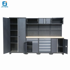 Banc de travail modulaire en acier personnalisable JF-WS18 avec 6 tiroirs, design moderne pour atelier, garage, stockage, garantie de 3 ans - Product Image 2