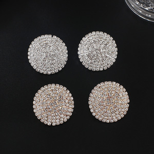 Nouvelles Boucles d'oreilles tendance japonaises et coréennes, chaîne griffe, entièrement serties de diamants, cercle multicouche, en alliage, fabrication en gros E672 - Product Image 3