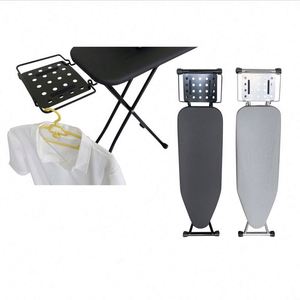 Planche à repasser pliable avec cadre en acier poli et housse en coton résistante à la chaleur pour la blanchisserie d'hôtel - Product Image 3