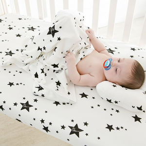 Custom Traspirante Bambino Appena Nato Del Bambino Presepe Biancheria Da Letto 100% Cotone Organico <span class=keywords><strong>Jersey</strong></span> Mussola Lenzuolo Letto Nursery Culla Gruppi di Fogli - Product Image 6
