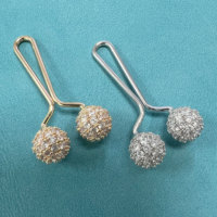 Épingles à hijab personnalisées avec logo, lot de 3, en métal caoutchouté, fermeture parfaite pour foulards, épingles à hijab élégantes