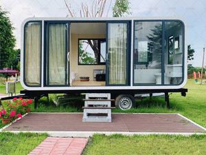 Casa prefabbricata con una camera da letto in stile <span class=keywords><strong>classico</strong></span> con cucina a vista <span class=keywords><strong>soggiorno</strong></span> bagno-per hotel con Design a cabina Apple - Product Image 6