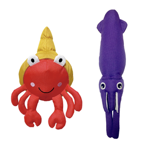 2025 Eco-Friendly SOS salvar nosso mar Lula New Pet Chew Toy Bonito Cartoon Moda EVA para Dog Interactive Play - Product Image 4