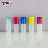 RPP(S)-3ML Translucide Clair Petit Testeur Échantillon Rouleau Bouteille Conteneur Avec Boule En Acier Capuchon Transparent Mignon Cosmétique Emballage
