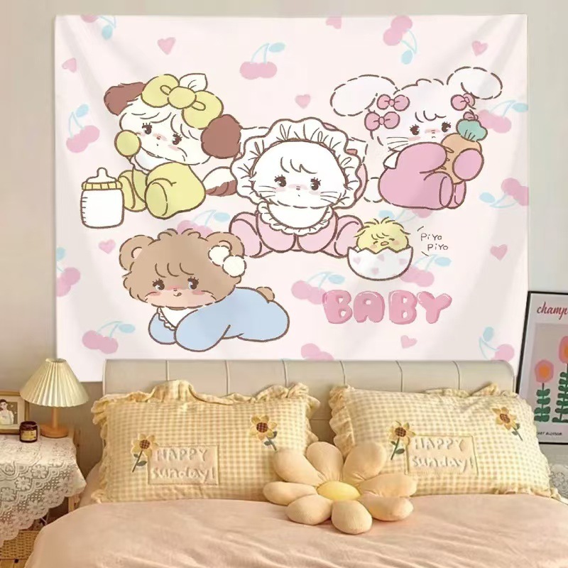 Il y a quatre petits bébés