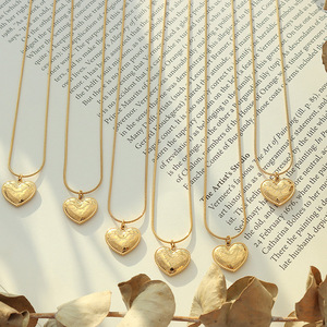 <span class=keywords><strong>2023</strong></span> Real U grabable corazón colgante joyería de moda collares para mujeres diseñador encantos para la fabricación de joyas - Product Image 2