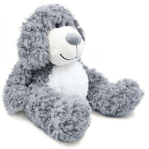 <span class=keywords><strong>Peluche</strong></span> de Perro Gris y Esponjoso, <span class=keywords><strong>Peluche</strong></span> de Cachorro Suave, <span class=keywords><strong>Peluche</strong></span> de Perro Rizado para Niños, Fabricante Personalizado de Peluches Pequeños OEM - Product Image 1