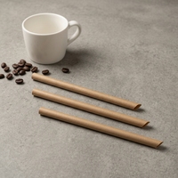 Paille à boire biodégradable écologique jetable de marc de café pour la boisson