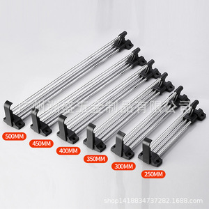 Tringle de penderie réglable et rétractable en acier au carbone, organisateur de vêtements mural YWT 1 - Product Image 3