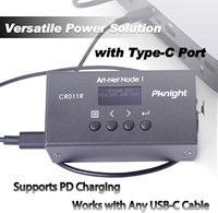 Interface de Contrôleur Ethernet DMX ArtNet LED IP65 Pknight, XLR 3 Broches, Nœud Art-Net DMX512 Bidirectionnel 1 Univers (Sans RDM)