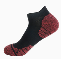 Chaussettes de sport basses unisexes en tissu éponge, colorées, à compression, absorbantes, pour hommes et femmes, vente en gros