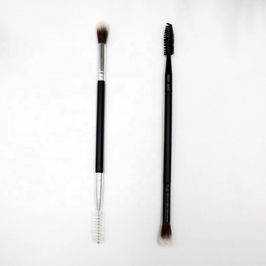 Brosse de nettoyage d'extension de cils de luxe Spoolie <span class=keywords><strong>à</strong></span> double extrémité Brosse de nettoyage en mousse Shampooing Nettoyant pour <span class=keywords><strong>faux</strong></span> cils Brosse nettoyante pour cils - Product Image 1