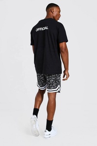 <span class=keywords><strong>Pantaloncini</strong></span> da basket Casual a vita elastica all'ingrosso nero stampa Paisley Shorts <span class=keywords><strong>Bandana</strong></span> per gli uomini - Product Image 3
