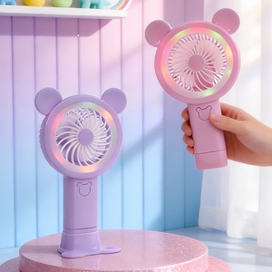 พัดลมพกพา LingPan พร้อมไฟ LED แบตเตอรี่แบบชาร์จได้ พัดลมตั้งโต๊ะแบบมือถือ สำหรับใช้งานกลางแจ้ง - Product Image 3