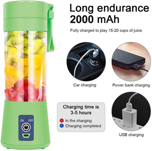 Exprimidor de Frutas Personal con Batería, Exprimidor Recargable USB, Licuadora de 500 ml, Botellas Eléctricas, Mini Licuadora Portátil - Product Image 2