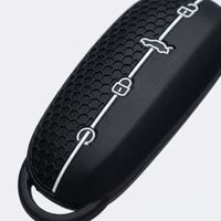 Étui en silicone pour clé Chery Omoda 7, texture nid d'abeille, coque de protection pour clé intelligente Omoda 5 7, protection de clé, coque blanche à rayures