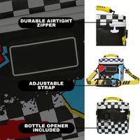 Kühltasche Doppeldeck - 60 Dosen Auslaufsichere Isolierte Tragbare Weiche Lunch-Kühltasche, Extra Große Erweiterbare Eisbox