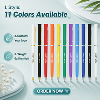Stylo bille promotionnel LY7327 en plastique avec finitions métalliques or et argent pour cadeaux publicitaires d'entreprise