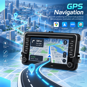 Autoradio Android 7 pouces pour tableau de bord VW, 4 Go de RAM, 64 Go de ROM, écran tactile, GPS, WiFi, lecteur multimédia stéréo USB Type C - Product Image 5