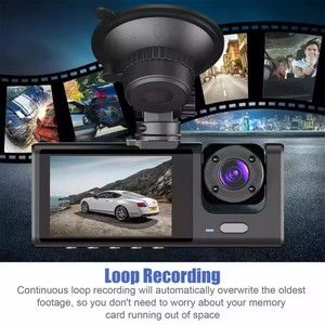 Camera hành trình ô tô 3 kênh, camera DVR 3 camera, camera hành trình HD 1080P, camera hành trình hai camera, máy ghi hình hộp đen, camera hành trình ô tô DVR - Product Image 6