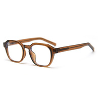 Retro Anti Blue Gafas Acetato Gafas Marcos de anteojos para hombres Diseñador 2025 Marcos de anteojos cuadrados