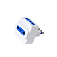 Adaptateur multi-prise Safeline 10A Schuko avec dispositif de protection contre les surcharges