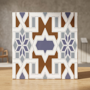 Azulejos de Cerámica Digitales con Diseño Marroquí, 30x30cm, Acabado Brillante, para Diseño de Interiores Moderno - Product Image 6