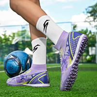Chaussures de football TF en promotion, design respirant, semelle absorbant les chocs, crampons pour gazon artificiel, vente en gros, personnalisables pour hommes