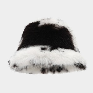 Sombrero de pescador de ala ancha para mujer-Nuevo estilo de invierno, cálido, estilo coreano, versátil, sombrero de cubo largo de felpa para Otoño/Invierno - Product Image 5