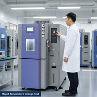 Chambre d'essai de variation rapide de température, chambre de cyclage thermique avec écran tactile LCD pour les tests de fiabilité électronique