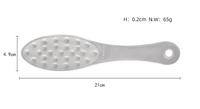 Râpe à pieds professionnelle en acier inoxydable double face pour éliminer les callosités, utilisable sur pieds mouillés