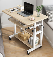Table Moderne ModHomi Direct en MDF avec Pieds Métalliques Réglables – Mobilier pour Chambre, Salon, Bureau