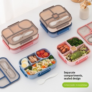 Boîte à lunch compartimentée de haute qualité, adaptée aux employés de bureau et aux étudiants, avec un compartiment simple et hermétique - Product Image 1